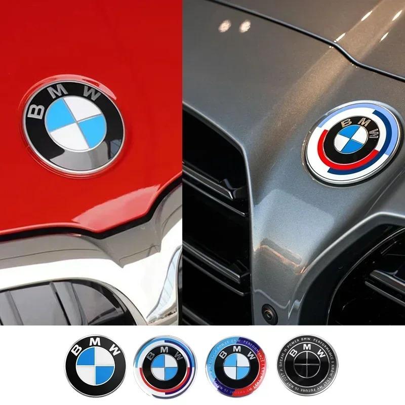 MLKQ6 Car Front Hood Emblem Logo Rear Trunk Badge for BMW E36 E46 E53 E90 E60 E61 E93 E87 X1 X3 X5 X6 F30 F20 F10 Z3 Z4 X1 X3 X5 M4 M8