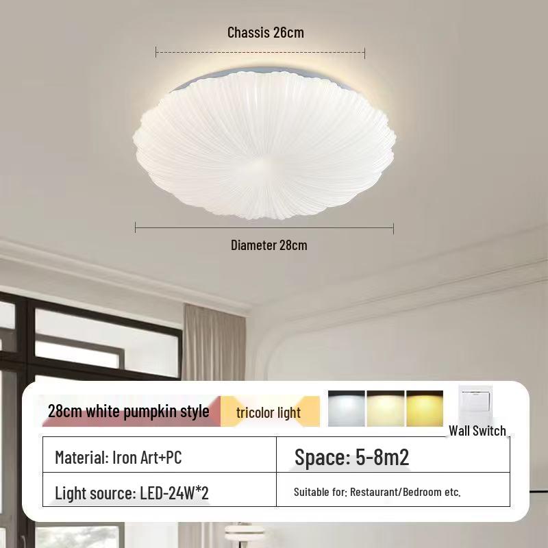 American Retro Mid-Century Walnut Crystal Ceiling Light for Master Bedroom, Study, or Restaurant