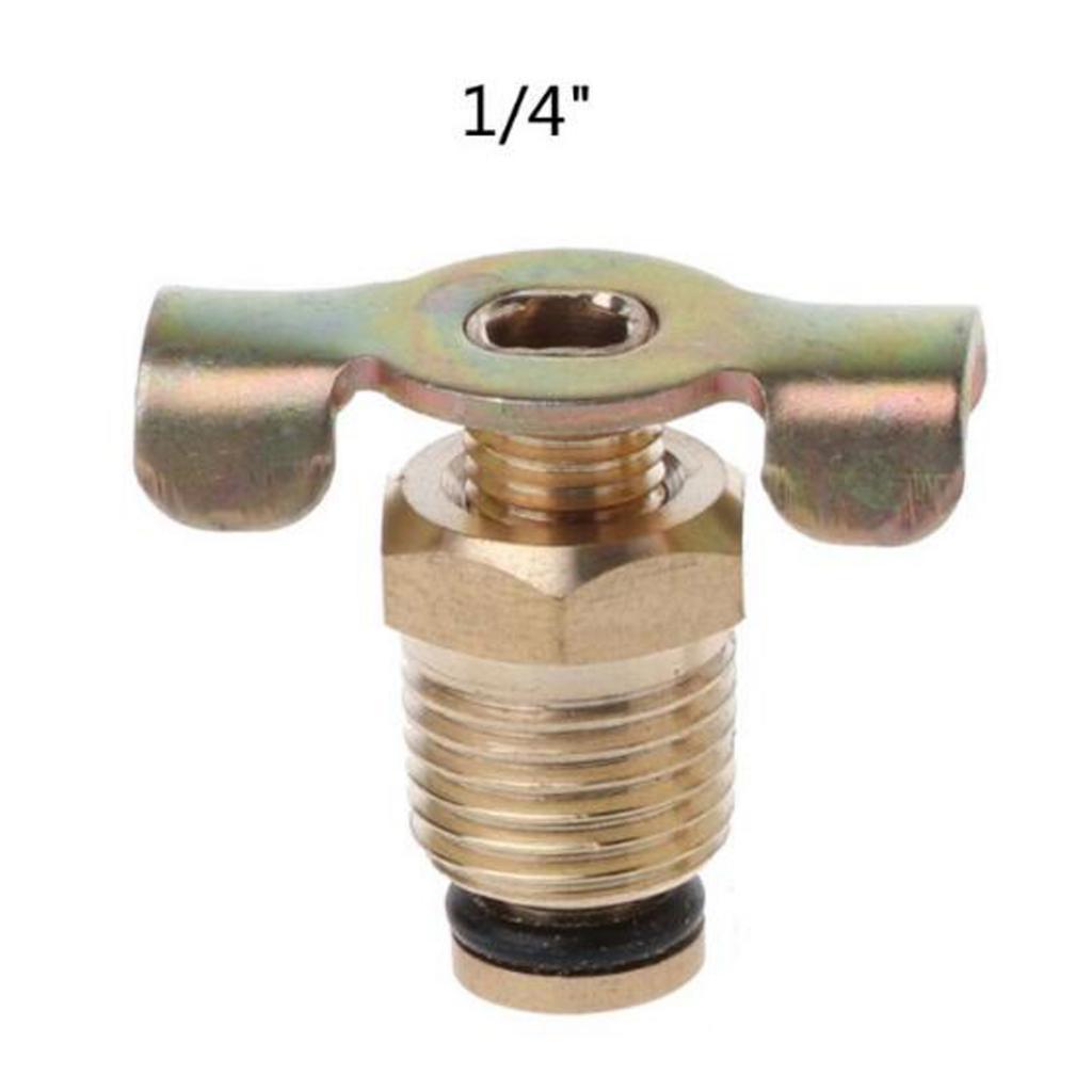 1/4 '' 'NPT Brass Air Compressor Tank Drain Valve Tube Spare Parts Gold