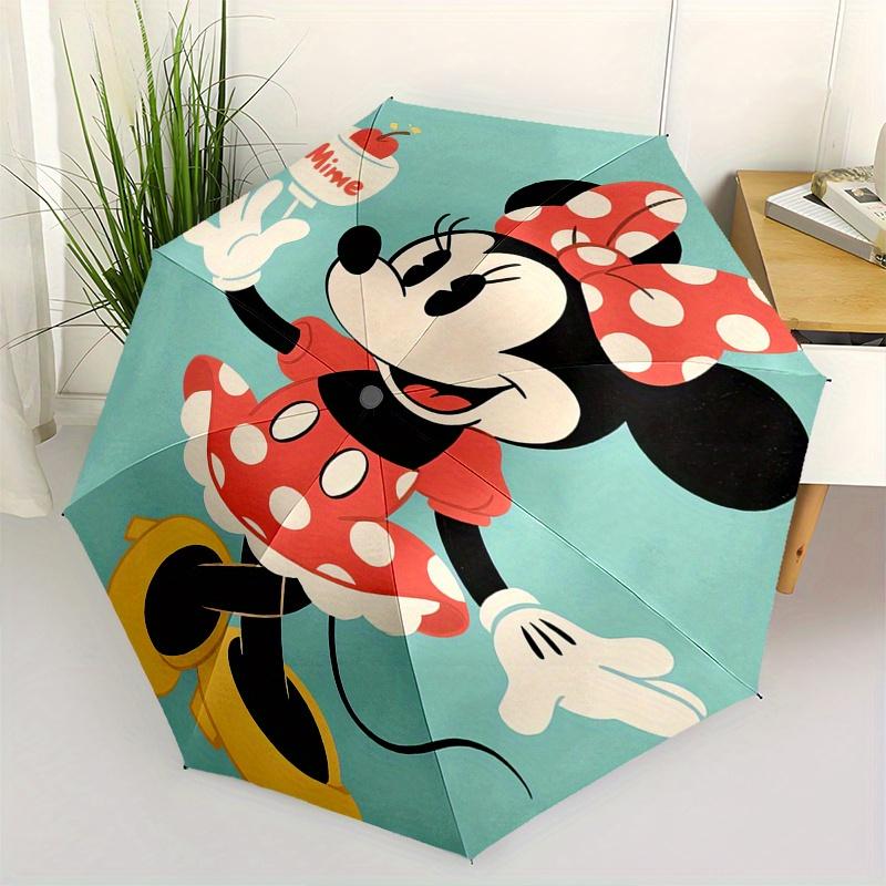 

Minnie Mouse, Mime Automatic Opening and Closing Umbrella, Compact Travel Umbrella, Lightweight and Portable, Suitable for Beach Commuting B