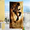 Michael Jackson Customized Name Beach Towel Super Soft & Absorbent Suitable for Swimming Gym Camping Yoga Vacation