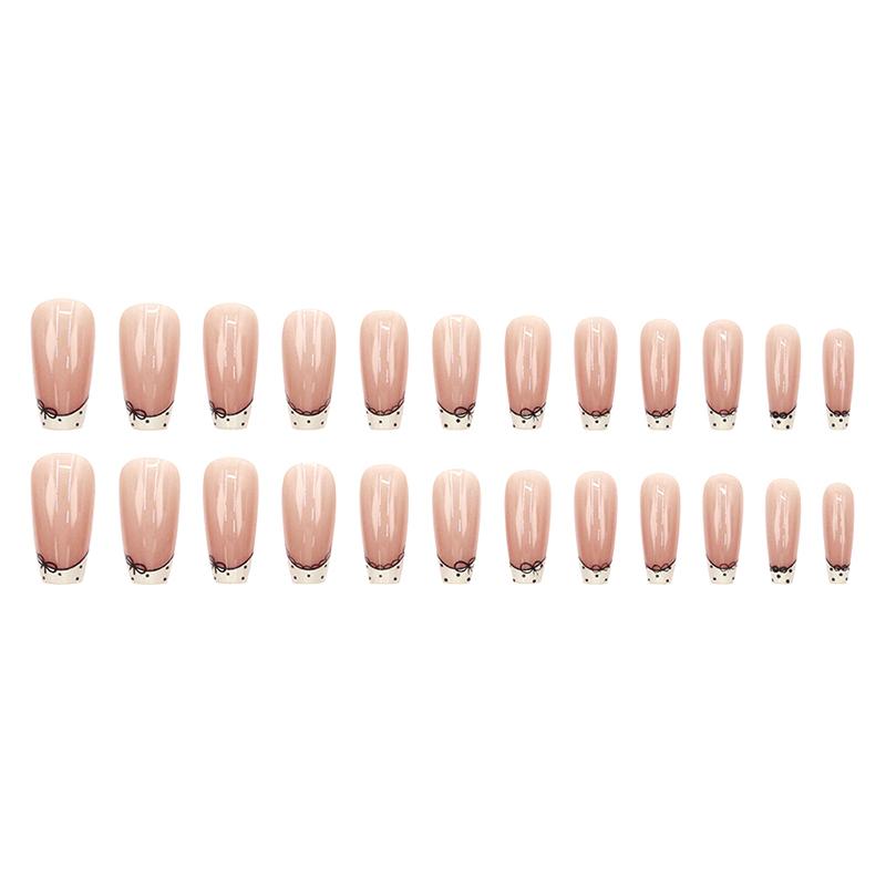 

24Pcs Press On Nails Long Fake Nails Glossy Artificial Finger Manicure Reusable False Nails For Women