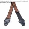 2PCS Brown Color Guitar Strap Belt Cotton Fabric Guitar Straps Set Brown Guitar Strap  Band Practice