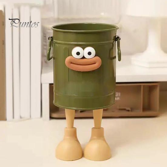 Cartoon Pen Holder Round Vertical Pencil Holder for Office Home Study Desktop Accessories Storage Organizer for Pens Erasers Crayons