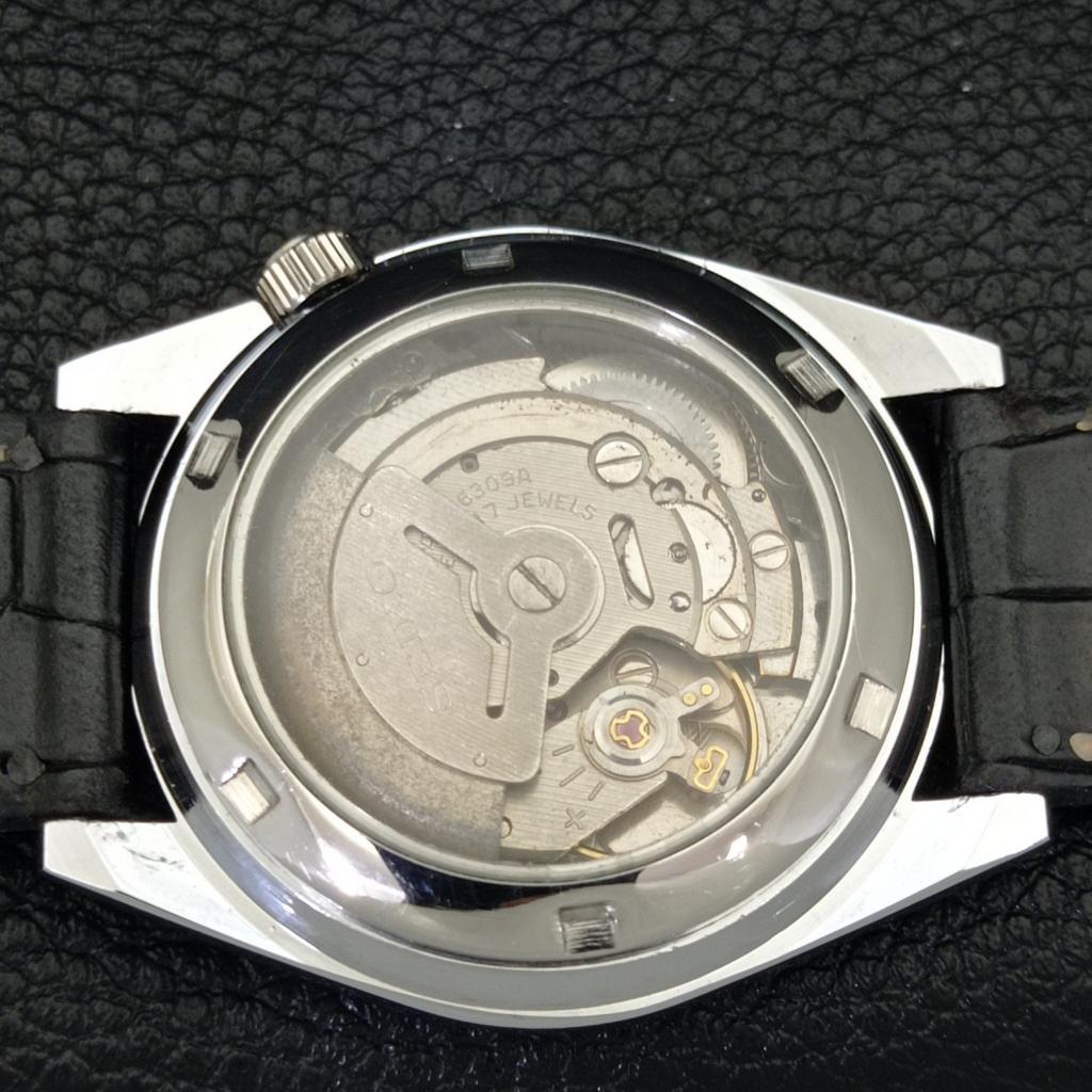 JAPAN VINTAGE SEIKO 5 AUTOMATIC REFURBISHED MENS GREEN DIAL WATCH a440574-4 Sk-a440574