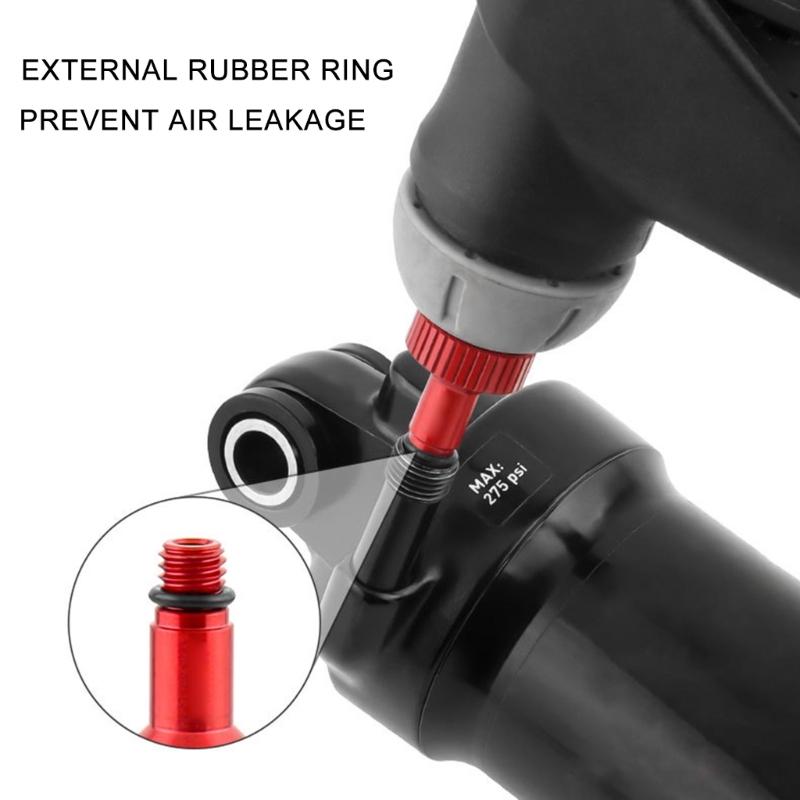 Bicycles Rear Shock Air Pumps Valves Adapter Tool Mountain Bike Suspension Air Valves Adapter Aluminum Alloy Converter