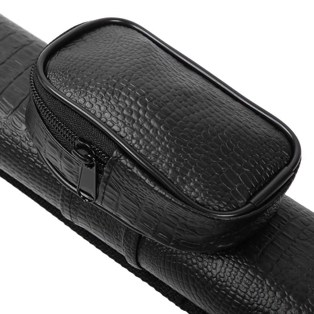 PU 2 Holes Billiards Pool Cue Case Bag 1/2 Ball Club Pouch Storage Carrying Bags Billiard Accessory