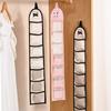 Wall Mounted Underwear Storage Hanging Bag Foldable Mesh Storage Bag  Wardrobe