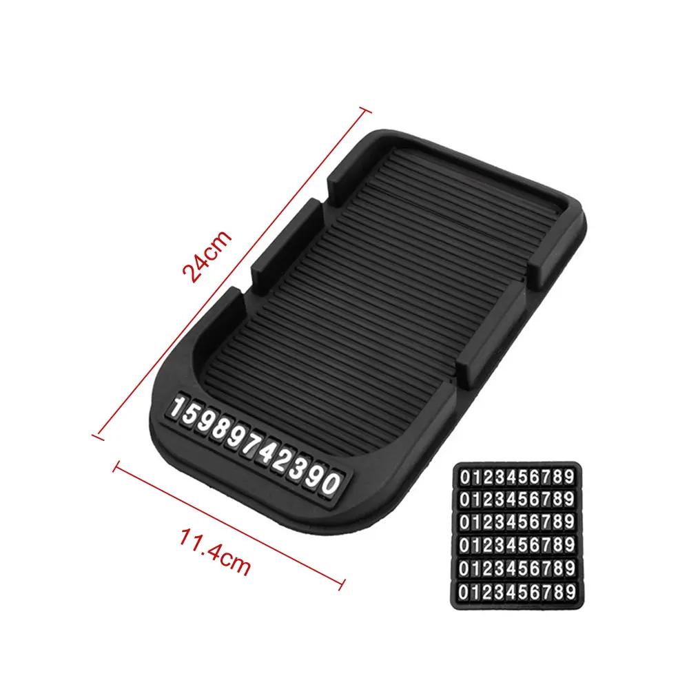 Multi-Functional Car Anti-Slip Mat Auto Phone Holder Non Slip Sticky Dash Phone Mount Silicone Dashboard Car Interior Gadget