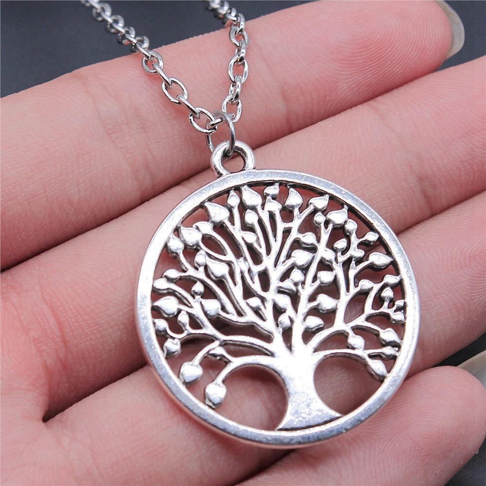 45cm Oder 70cm Lange Kette Halskette Lebensbaum Hochzeitsschmuck Zubehör QN079
