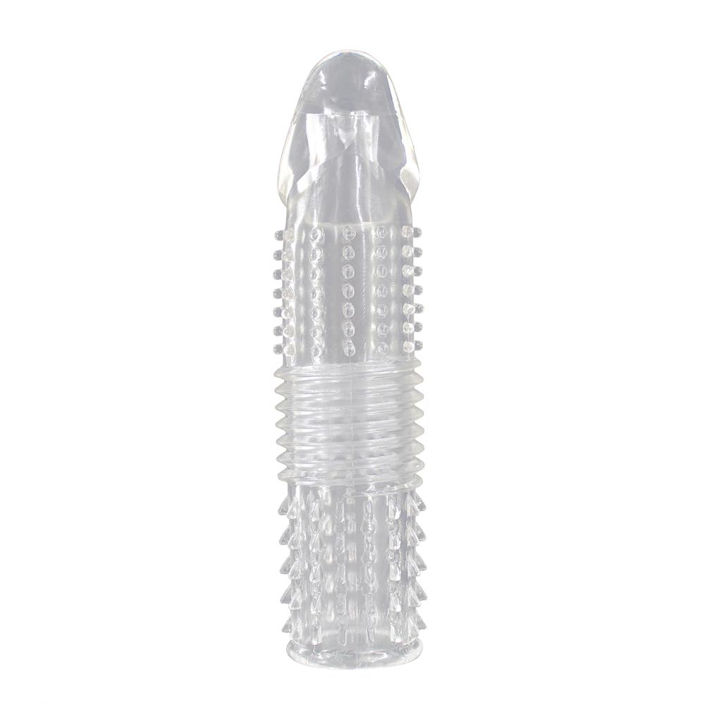 Sexspielzeug für Männer Silikon Penis Hülle Ejakulationsverzögerung Vergrößerung Langlebiger Analplug Stimulator Vagina Kein Vibrator für Frauen
