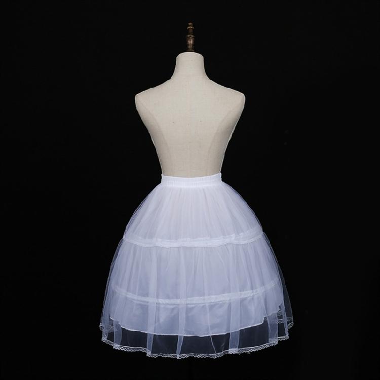 Petticoat Crinoline 20in White Hoop Skirt Victorian Costume Half Slips for Women