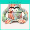 Colorful Monster Plush Toy For Children Emoticon Expression Design 15cm 25cm 35cm