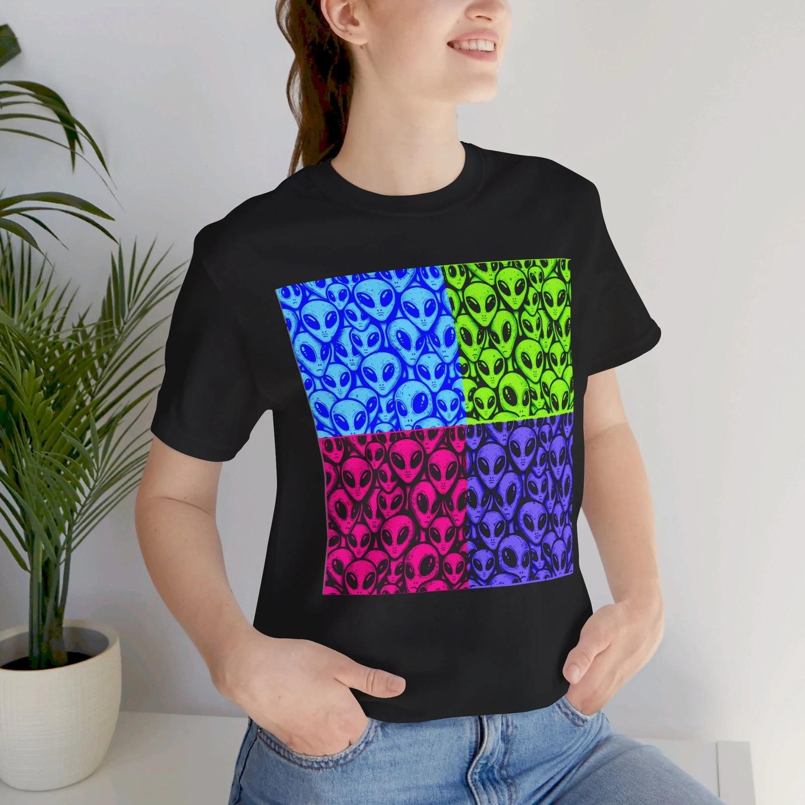 Alien Pop Art T-Shirt S