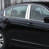 For 2008-2012 Honda Accord Chrome Pillar Post Door Set Molding Trims Accessories