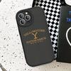 Etui na telefon z logo Y-Yellowstone do iPhone 11 12 13 14 15 16 Pro Max Mini Plus Miękkie skórzane etui
