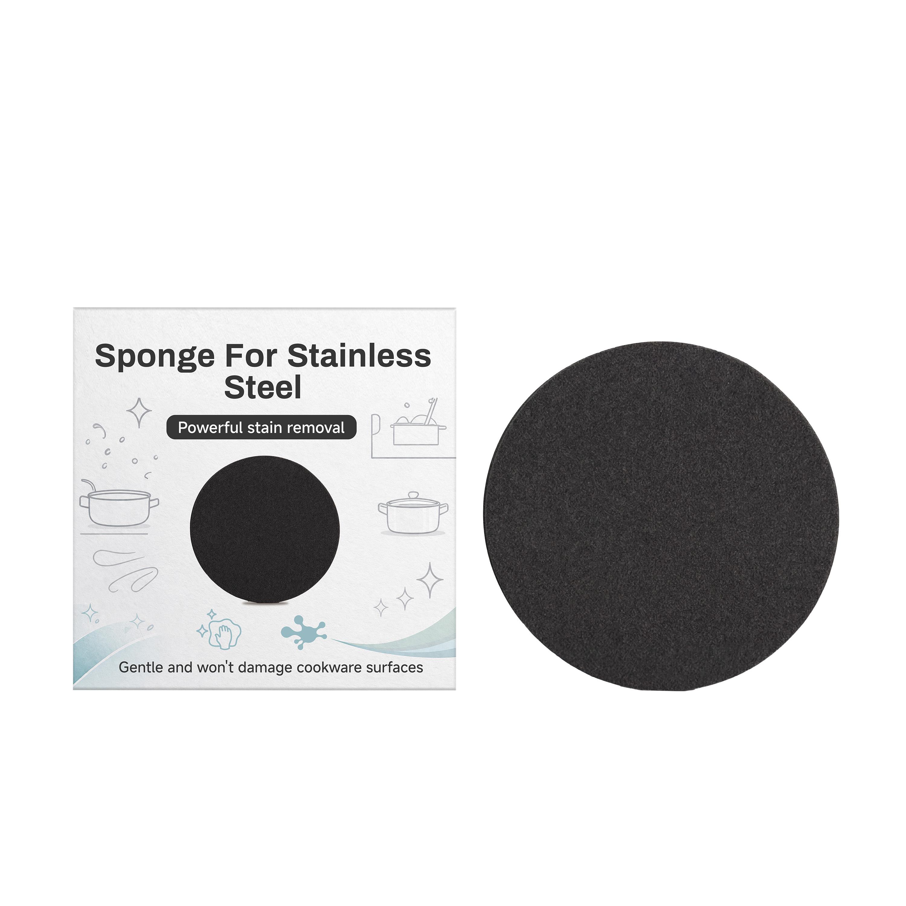 Stainless steel cleaning sponge Household stainless steel kitchen utensil cleaning sponge for wiping and removing oil stains 1pc