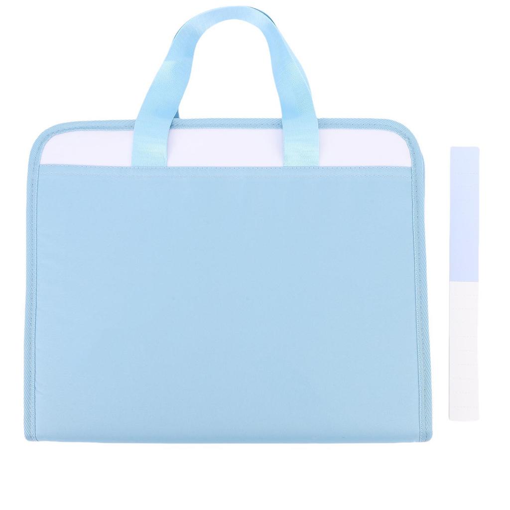 Accordion File Organizer 13 Pockets Portable Expandable Canvas Document Folder with Handle Water Proof for Letter A4