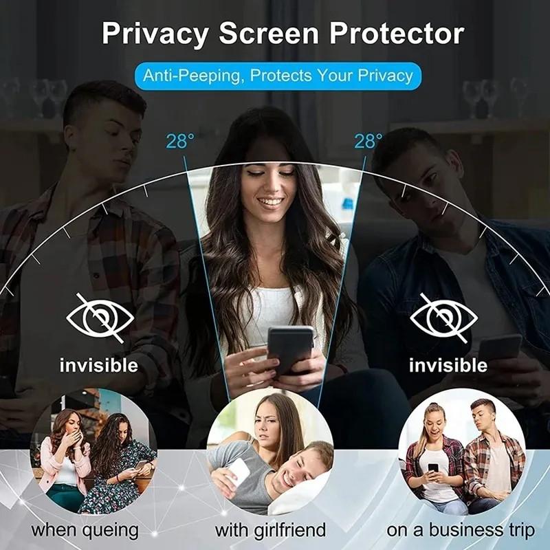 Protector de Ecran Ceramic Mat, Privacy, Soft, Pentru Samsung Galaxy S26 S25 S24 S23 S22 Ultra, Film Sticlă Călită 3D cu Lipici Complet