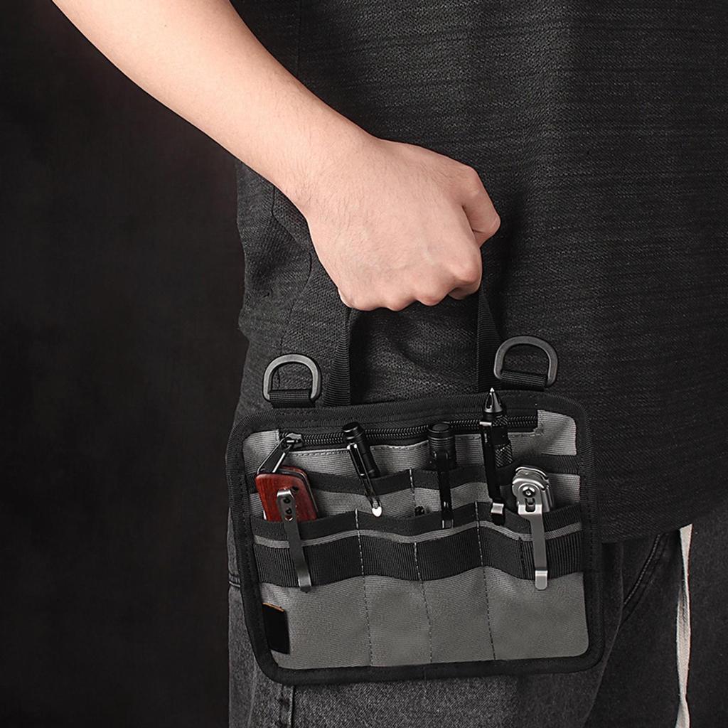 Multipurpose Tool Pouch Durable Oxford Cloth Pocket Organizer for Hiking