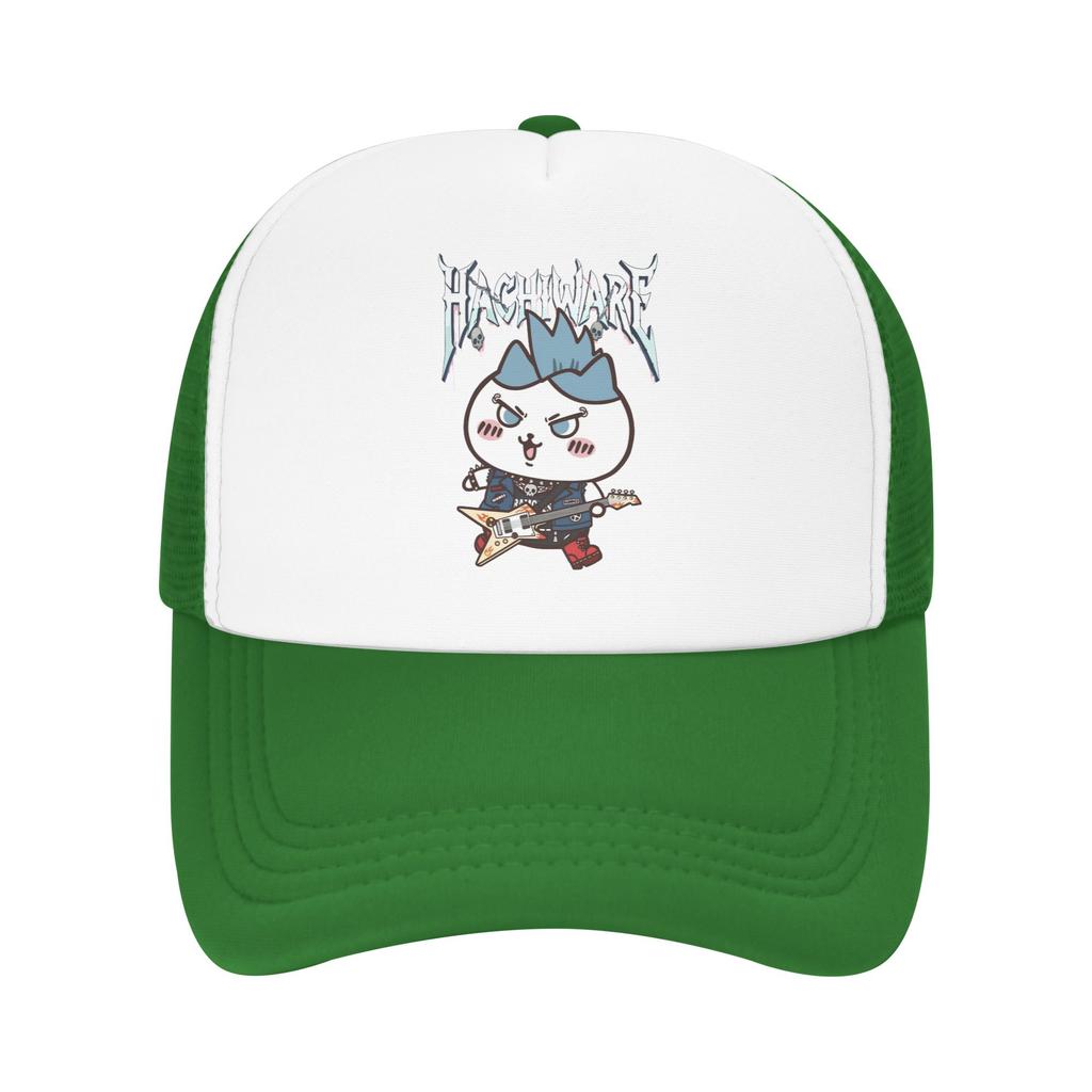 Chiikawas Hachiware Rock Band Member Trucker Hats Adult Fashion  Dad Hat Sun Hat Racing Cap Adjustable Mesh Baseball Cap Summer