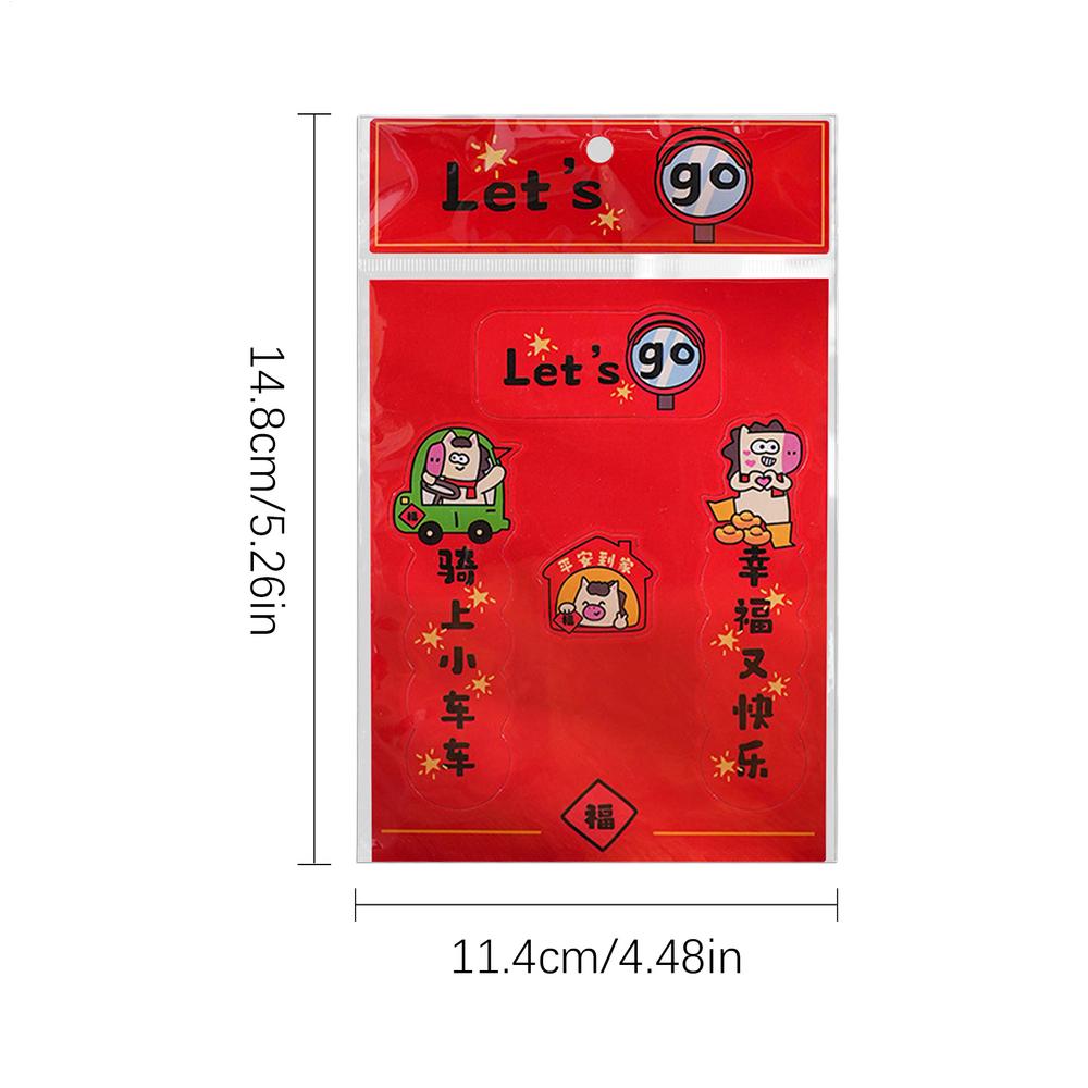 

Car Decals Magnetic Good Luck Couplet Chinese New Year Couplets for Women Men Automotive Truck SUV Door Vehicle Exterior