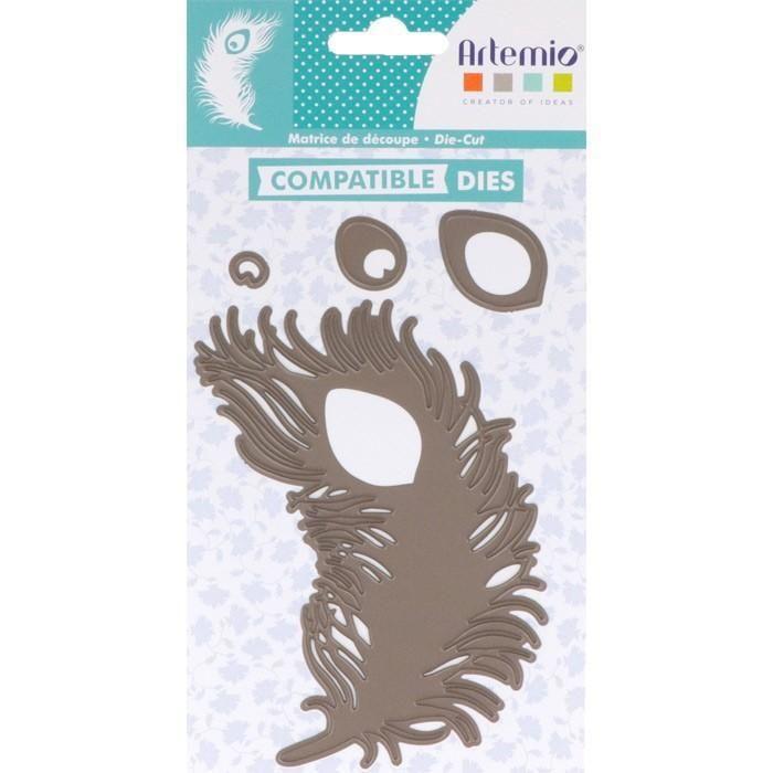 Set de dies - ARTEMIO - My Lord - Plume de Paon - Découpe et gaufrage - Mixte