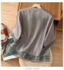 Blouse Embroidery Shirt Stand Collar Embroidered Shirt Summer Spring Women Ruffle Sleeve