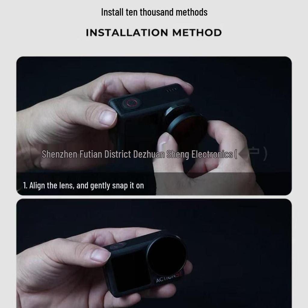 Polarizing ND Dimming & UV Protective Filter for DJI Osmo Action 3/4/5 PRO Camera