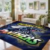 Penrith Panthers Design Crystal Velvet Rug Soft Decorative Mat for Bedroom Entrance