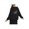 Nike Hooded Zipper Letter Logo Printed Long Sleeve Sweatshirt Women sweatshirt Gray FV7516-010