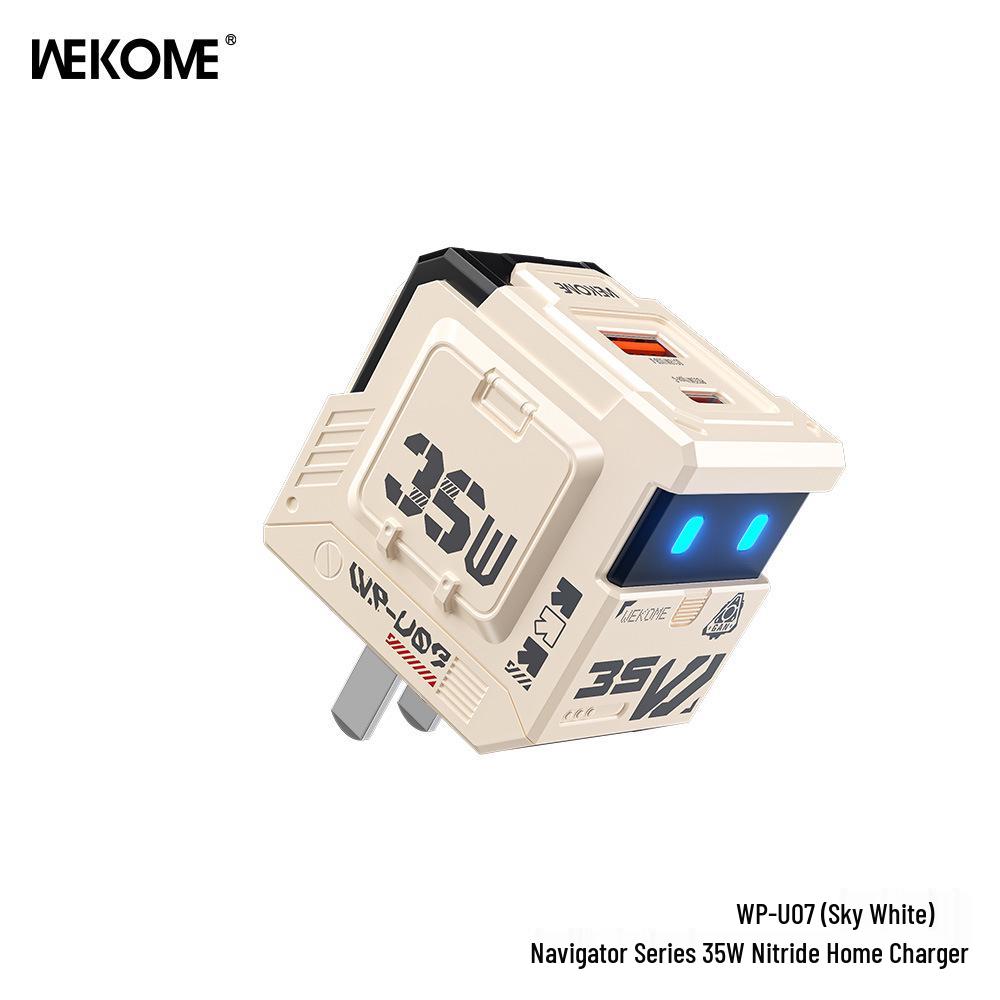 Wekome Navigator 67W Low-Temp Fast Charging GaN 3-Port Mobile Charger - Chinese/European/British Standards