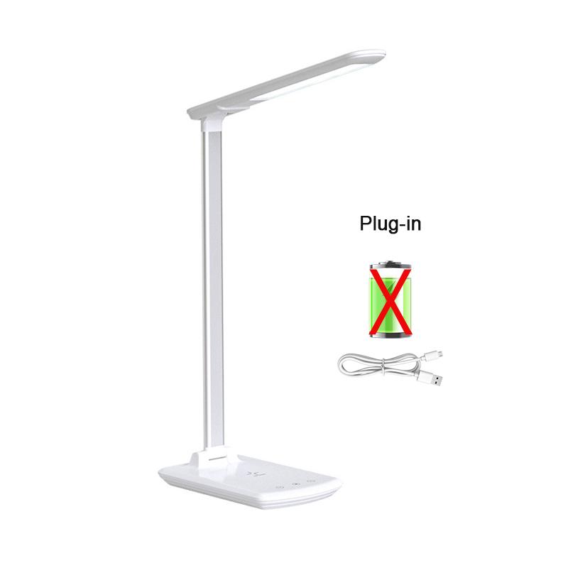 

Smart Foldable LED Desk Lamp with Wireless Charger 3-Color Eye-Care Reading Light for Home Bedroom Study Office Decor Table Lamp білий