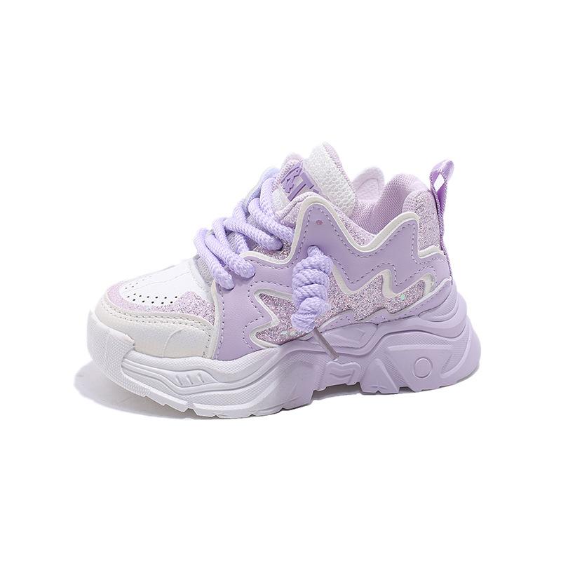 Spring and Summer Girls' Medium and Large Children's Shoes, Children's Shoes, Girls' Lightweight Breathable Sports Shoes