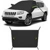 Car Windshield Cover for Snow and Ice, Magnetic Windscreen Snow Covers with Side Mirror Cover, Universal Windproof Cover for Automotive Windshield,