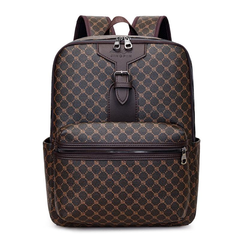 

Мужской бизнес-рюкзак для ноутбука большой вместимости - Стильный и функциональный коричневый