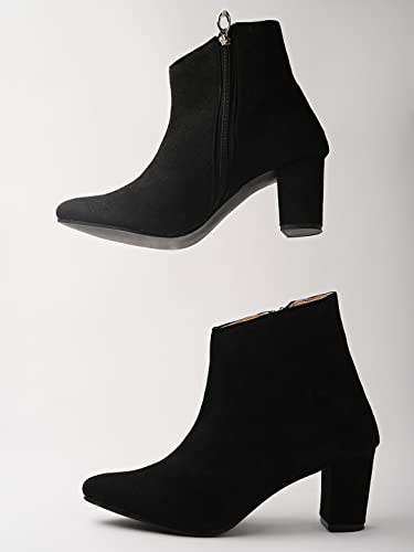 Shoetopia Girls Bt-2021 Black Ankle Boot - 8 Uk (Girls-Bt-2021-Black) 8 UK