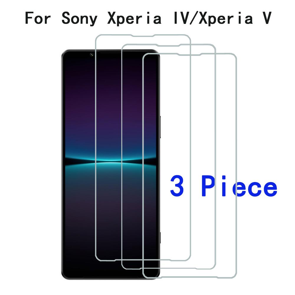 For Sony Xperia 1 IV Screen Protector Full Screen Coverage For Sony Xperia 1 V Transparent Tempered Glass Film 2.5D Edge 9H Hard