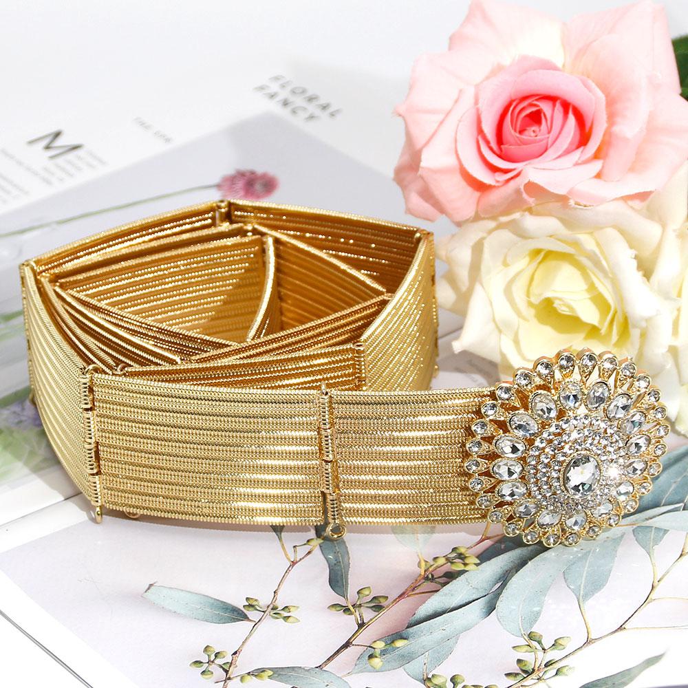 

Золотой цвет кристалл металлический пояс для женщин пояс свадебные украшения халат цепочка на талию 2023 белый