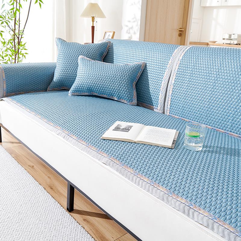 High-Grade Pe Rattan Sofa Mat  New Summer And Summer Seat Cushion Non-Slip Cover Cloth Towel Hair