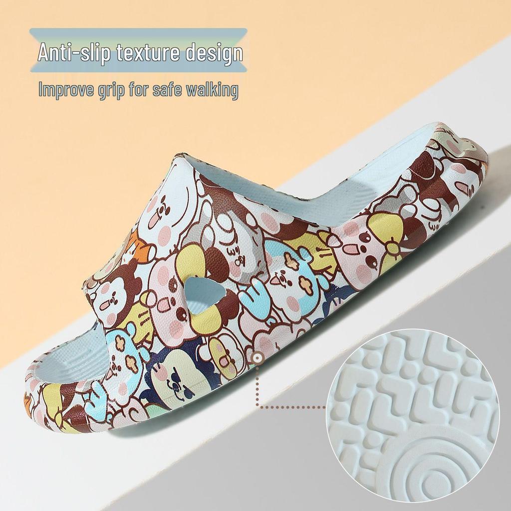 Babudou Kinder Sommerschuhe - Bedruckte Indoor-Sandalen für Kleinkinder und Kinder