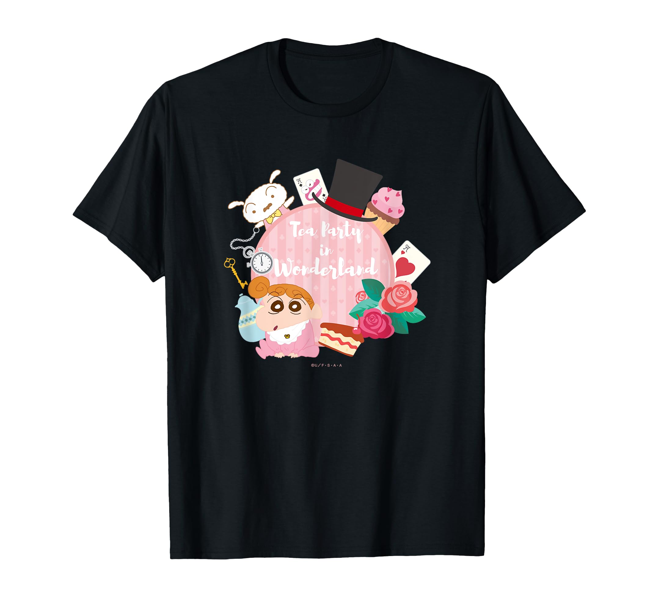 

Crayon and Tea Time Shin-chan Sunflower Shiro Shin-chan s T-shirt чёрный