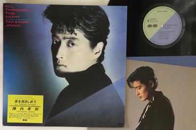 LP Record TAKANORI JINNAI  All Through The Night C28A0390 CANYON Japan Japanese PopRock Used