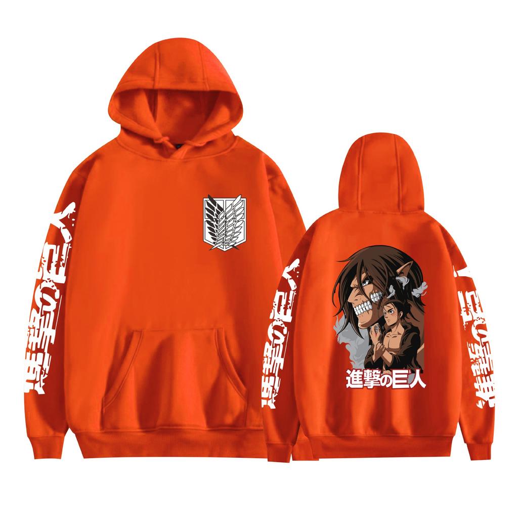 Attack on Titan Mens Hoodie Sweatshirt CARTOON Hoodie Pullover Unisex Oversized Sweatshirt