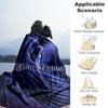 Gothic Illustrations Customize Your Name Blanket Cozy Personalized Blanket Soft Warm Cozy Perfect for Chair Office Chair Bed Home Decor All-Season Use