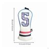 Golf Club Headcover Embroidered Driver Cover with Numbers Textured for