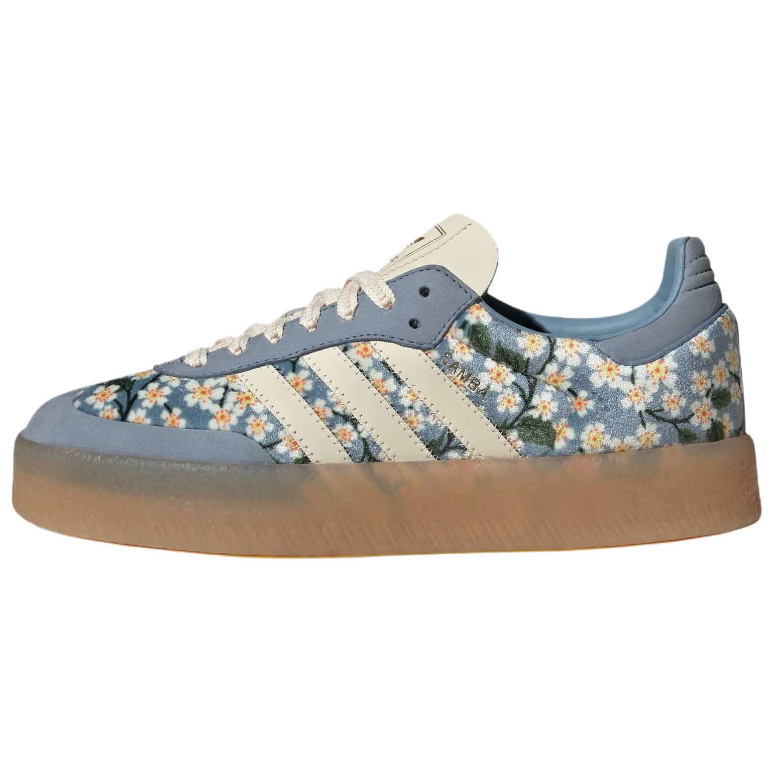 

Adidas Liberty London X Adidas Women s Sambae Blue Cream White Women s Sneakers JQ6046 38