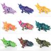 PLA 3D Printed Model Multi-jointed Movable Fine-tailed Fox Doll Multicolor Articulated Animal Figurine Desktop Decoration