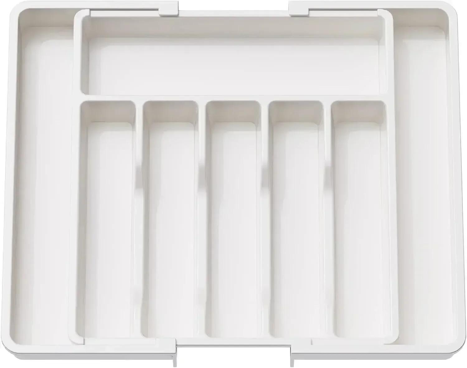 Silver spoon storage drawer cover adjustable cutlery tray expandable cutlery tray drawer storage kitchen
