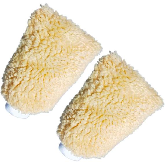 Quanzhou Chenchenchen E-Commerce Co.,Ltd Car Wash Mitt, House Cleaning Glove, Home Dusting Cloth Imitation Wool Gloves 2 pcs Yellow 2pcs